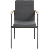 Premium Living STOL tikovina aluminij antracit, temno siva | Shoptok.si