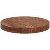 vidaXL Nepremična površina Temno rjava Ø 40 x 4 cm Trda hrastovina Cene