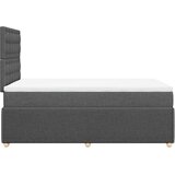  Krevet s oprugama i madracem tamnosivi 120 x 200 cm od tkanine | shoptok.hr