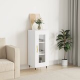 vidaXL Komoda bijela 34 5 x 34 x 90 cm od konstruiranog drva Cijene