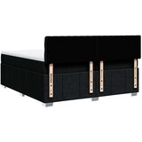  Krevet s oprugama i madracem crni 200x200 cm od tkanine | shoptok.hr