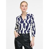 Orsay Dark blue women's blouse with collar - Women's Cijene