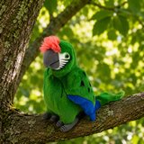  Plush Parrot Macaw Exotic Bird Mascot Cuddly Toy Green 24 cm | shoptok.hr