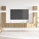 6-dijelni set TV ormarića montiran na zid Artisan Oak | shoptok.hr