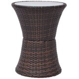  3-dijelni bistro set od poliratana s jastucima smeđi | shoptok.hr