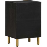 vidaXL Kopalniška omarica črna 38x33x58 cm iz umetnega lesa | Shoptok.si