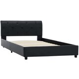  Posteljni okvir črno umetno usnje 100x200 cm | Shoptok.si