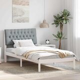  Krevetni okvir s tapiciranim uzglavljem Bijelo 100 x 200 cm | shoptok.hr