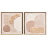 Premier Housewares 3D slike u setu 2 kom s okvirom/na platnu 40x40 cm Astratto – Cijene