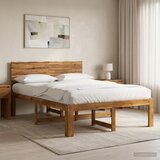  Krevetni okvir s uzglavljem ROSTOCK Prirodna 152 x 203 cm | shoptok.hr