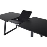 Venture Home Inca rastezljivi pravokutni blagovaonski stol 160 &amp;times; 85 cm, crni Slike
