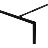 Pregrada za tuširanje od kaljenog stakla crna 100 x 195 cm | shoptok.hr