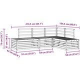  Set vanjskih sofa 4 Komad Prirodna Čvrsto drvo akacije | shoptok.hr