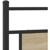 Metalni okvir kreveta bez madraca boja hrasta sonome 193x201 cm | shoptok.hr