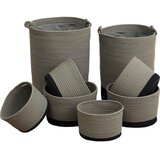 Tendance SET KOŠARA ZA RUBLJE 8/1, PAMUK, KHAKI-CRNA | shoptok.hr