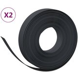vidaXL Vrtna obroba 2 kosa črna 10 m 10 cm polietilen, (20758136) Cene