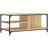  Stolić za kavu boja hrasta 100 x 50 x 45 cm konstruirano drvo | shoptok.hr
