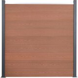 vidaXL Set panela za ogradu smeđi 526 x 186 cm WPC | shoptok.hr