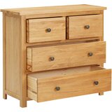 Furnova Predalnik 80x35x75 cm trdna hrastovina, (21950589) | Shoptok.si