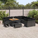  Sjedeća garnitura za vrt 13 kom. Crna poliratan 100 x 100 x 71 cm | shoptok.hr