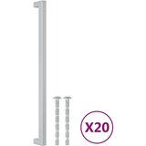  Ručke za ormarić 20 kom srebrne 320 mm od nehrđajućeg čelika | shoptok.hr
