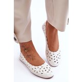 EVENTO PE1 Women's Glittering Openwork Ballet Shoes White Visionary | Shoptok.si