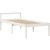  Knjižna postelja brez vzmetnice bela 90x190 cm trdna borovina, (5000124067) | Shoptok.si