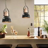 vidaXL Stropna svetilka 2 kosa črna okrogla E27, (20770028) | Shoptok.si