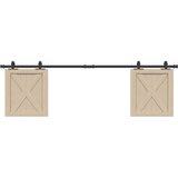 vidaXL Komplet drsnih vrat omarice 183 cm ogljikovo jeklo | Shoptok.si
