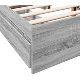  Posteljni okvir s predali siva sonoma 135x190cm inženirski les | Shoptok.si