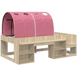 Krevet za djecu s visinom i spremnikom 3 kom. Konstruirano drvo | shoptok.hr