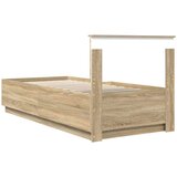  Okvir za krevet s uzglavljem Hrast sonoma 90 x 190 cm - Hrast sonoma 90 x 190 cm | shoptok.hr