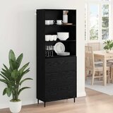  Highboard s ladicama Crni hrast 69,5 x 34 x 180 cm | shoptok.hr