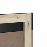  Kupaonsko ogledalo s policom BERG crno 60x12x70 cm masivno drvo | shoptok.hr