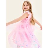 Sinsay Babydoll haljina od tila s ukrasnim šljokicama | shoptok.hr