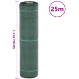 vidaXL Membrana proti plevelu zelena 0,5x25 m PP | Shoptok.si