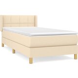 Maison Chic Box spring postelja - Vzmetna postelja z vzmetnico krem 80x200 cm blago SL13958, (21882974) Cene
