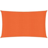 vidaXL Senčno jadro 160 g/m² oranžno 2,5x5 m HDPE Cene