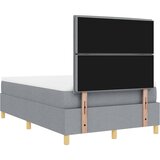  s opruga kutije Svijetlo siva 120 x 200 cm tkanina | shoptok.hr