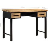  Pisalna miza 110x50x76 cm trden mangov les | Shoptok.si
