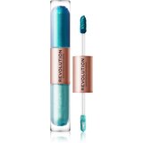 Makeup Revolution Double Up tekoče senčilo za oči 2 v 1 odtenek Tranquillity Blue 2x2,2 ml Cene