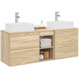  Set ormarića za kupaonicu 3 kom. Hrast sonoma Smeđa 49,5 x 41 x 62,5 cm | Shoptok.si