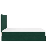  Ottoman krevet s madracima tamnozeleni 140x190 cm baršun | shoptok.hr