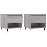  The Living Store Klubska mizica 2 kosa siva sonoma 50x46x50 cm inženirski les - Klubska Mizica, (21453404) | Shoptok.si