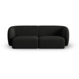 Milo Casa Črna sedežna garnitura iz šenilje 188 cm Paolo – Cene