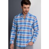 Dewberry G663 MEN'S SHIRT-TURQUOISE Cene