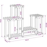 Stalak za biljke Prirodna 90 x 25 x 73 cm Čvrsto drvo akacije | shoptok.hr