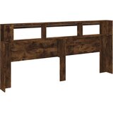  LED uzglavlje boja dimljenog hrasta 220x18,5x103,5 cm | shoptok.hr