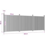 PANEL za ogradu sivi 526 x 186 cm WPC | shoptok.hr