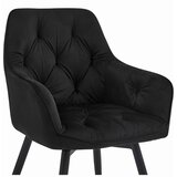  JORK360 Stolica - crni baršun / crne noge x 1 | shoptok.hr